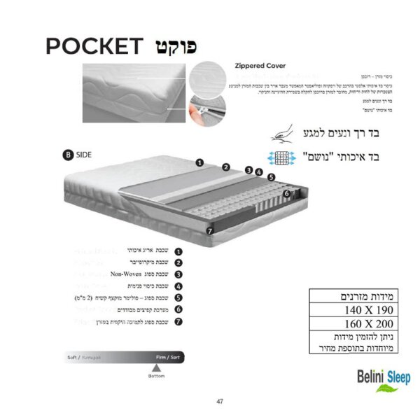מזרן פוקט POCKET